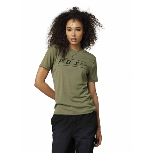 Fox Pinnacle Womens Tech Tee Short Sleeve - Army Green