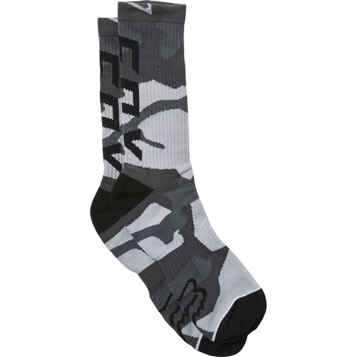Fox Camo Cushioned Crew Sock - Black/Camo