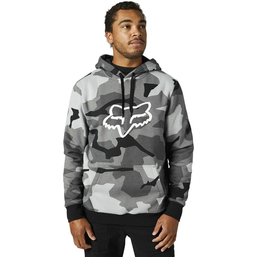 Fox Legacy Foxhead Camo Pull Over Fleece - Black/Camo - L - SKU:FO29355247L