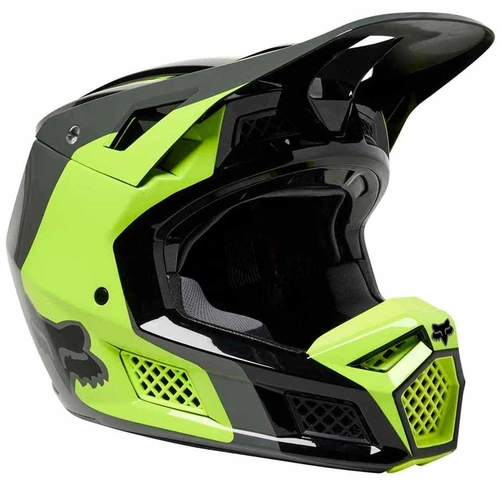Fox V3 Rs Efekt Ece Helmet - Fluro Yellow - XL - SKU:FO29640130XL