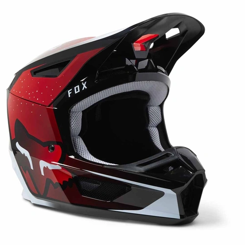 Fox V2 Vizen ECE Helmet - Fluro Red - 2XL - SKU:FO296501102X