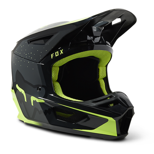 Fox V2 Vizen ECE Helmet - Fluro Yellow