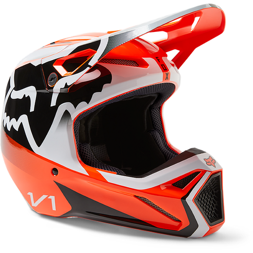 Fox V1 Leed DOT/ECE Helmet - Fluro Orange