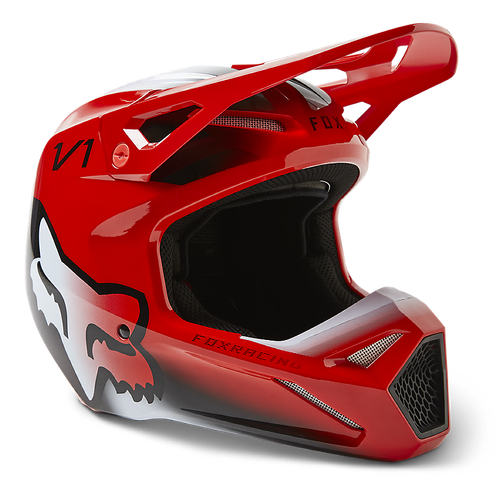Fox V1 Toxsyk DOT/ECE Helmet - Fluro Red