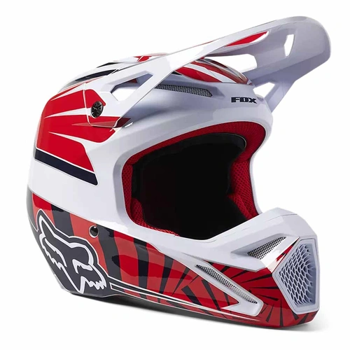 Fox V1 Goat DOT/ECE Helmet - Red - 2XL - SKU:FO296610032X
