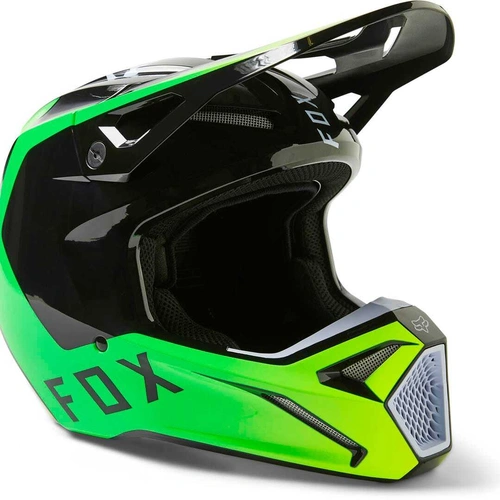 Fox V1 Dpth Helmet - Black/Green