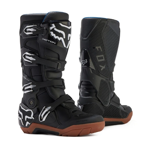 Fox 2024 Motion X Boots - Black/Gum - 12 - SKU:FO2968354612