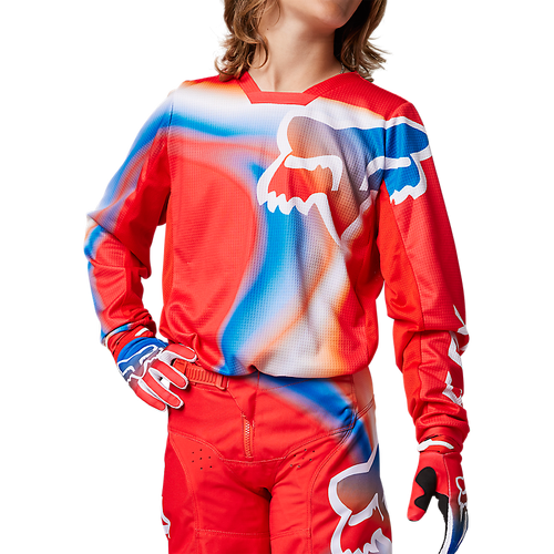 Fox Youth 180 Toxsyk Jersey - Fluro Red