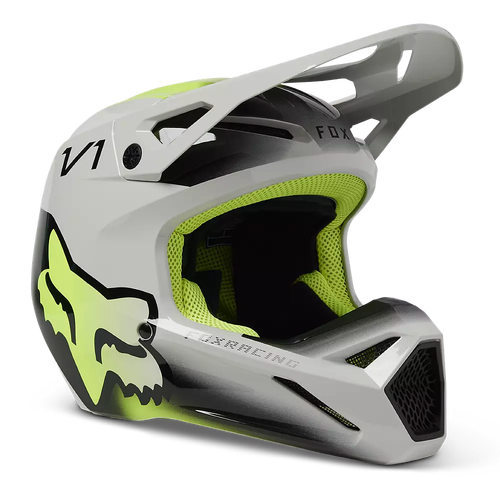 Fox V1 Toxsyk Youth Helmet - Steel Grey - M - SKU:FO29731172M