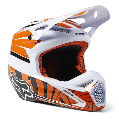 Fox Youth V1 Goat DOT/ECE Helmet - Orange