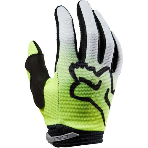 Fox 2023 Youth 180 Toxsyk Fluro Yellow Gloves