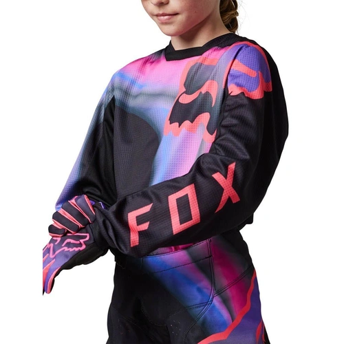 Fox Girls Youth 180 Toxsyk Black Pink Jersey
