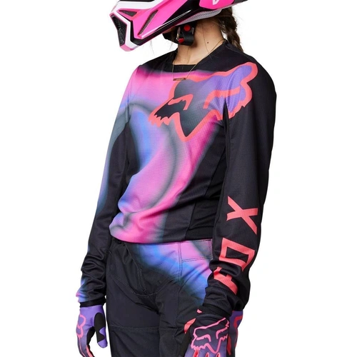 Fox Womens 180 Toxsyk Womens MX Jersey - Black/Pink