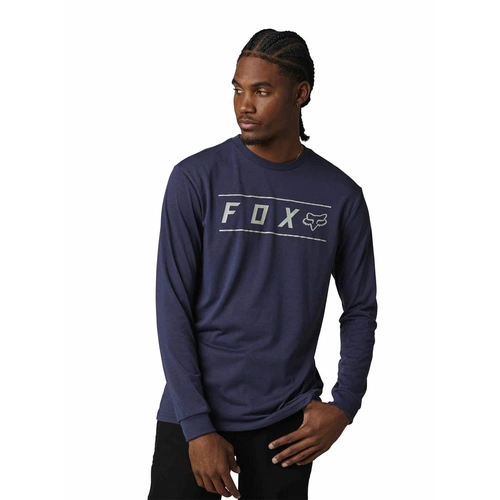 Fox Pinnacle LS Tech Tee - Heather Deep Cobalt - 2XL - SKU:FO297944932X