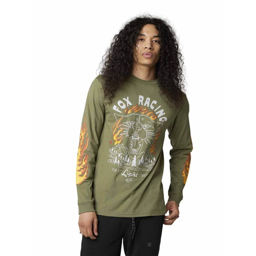 Fox Parkerboss LS Premium Tee - Army Green - 2XL - SKU:FO298065322X