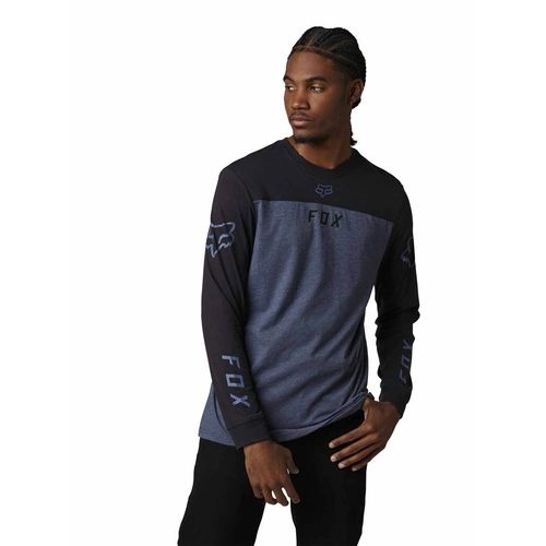 Fox Efekt LS Tee - Heather Deep Cobalt - 2XL - SKU:FO298104932X