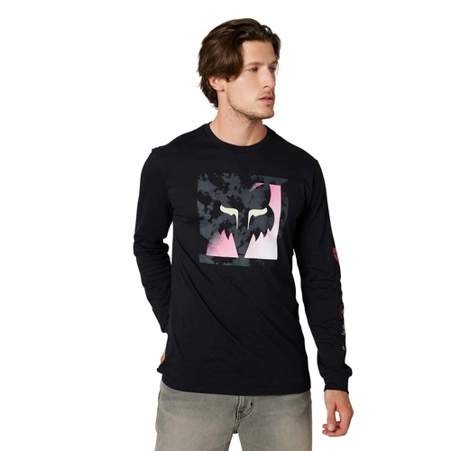 Fox Detonate LS Premium Tee - Black - 2XL - SKU:FO298160012X
