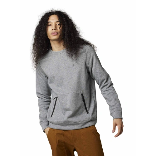 Fox Base Over Apex Dwr Crew Fleece - Heather Graphite - 2XL - SKU:FO298441852X