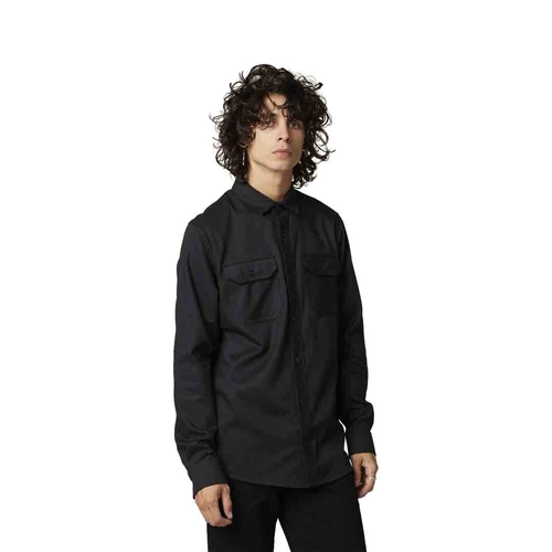 Fox Assembly Line Flannel - Black