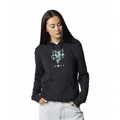 Fox Nuklr Womens Pullover Fleece - Black