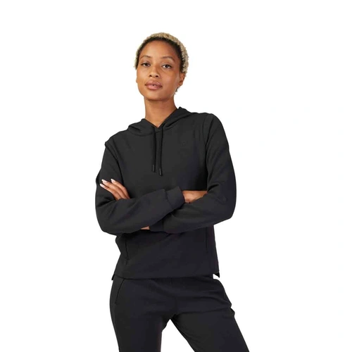 Fox Rise Womens Pullover Fleece - Black