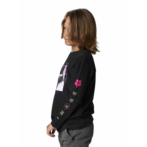 Fox Youth Detonate LS Tee - Black - L - SKU:FO29992001L
