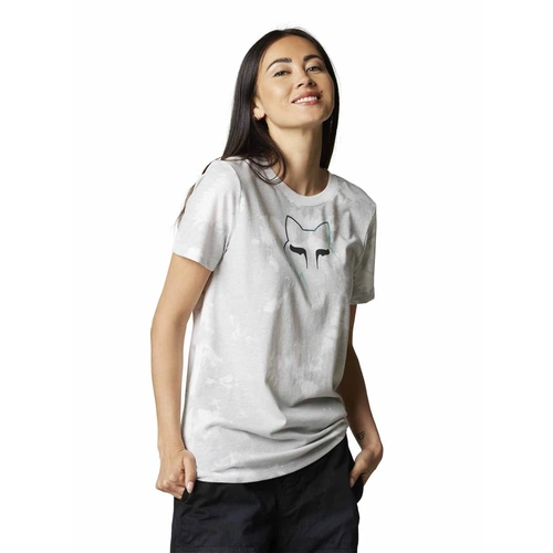 Fox Detonate Womens Tee Short Sleeve - White/Grey