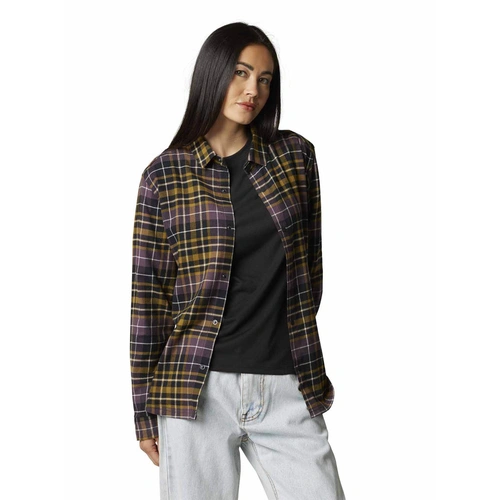 Fox Foxlover Stretch Womens Flannel - Purple