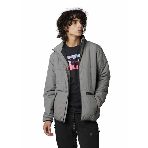 Fox Howell Puffy Jacket - Dark Grey - L - SKU:FO30208300L