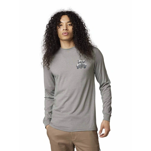 Fox Colel LS Premium Tee - Heather Graphite - L - SKU:FO30238185L