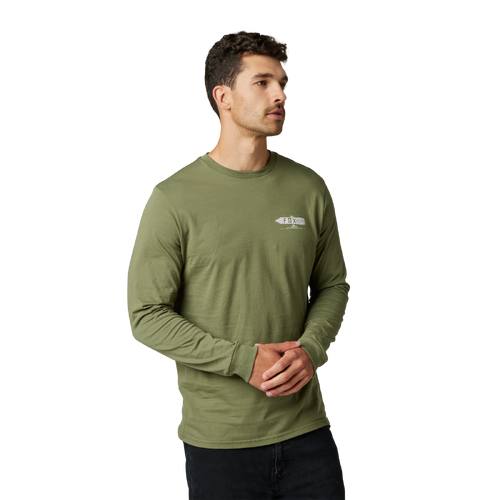 Fox Net New LS Premium Tee - Army Green