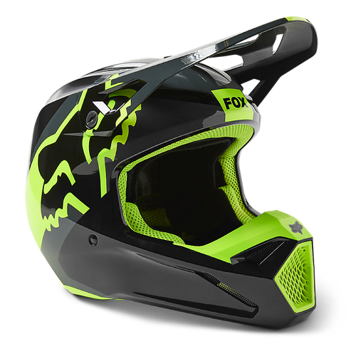 Fox Youth V1 Xpozr DOT/ECE Helmet - Black/Grey