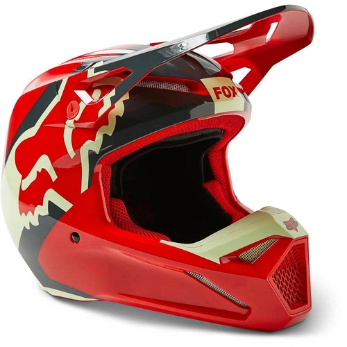 Fox V1 Xpozr Helmet - Flo Red - S - SKU:FO30266110S