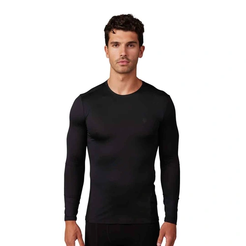 Fox Tecbase LS Shirt - Black - S - SKU:FO30302001S