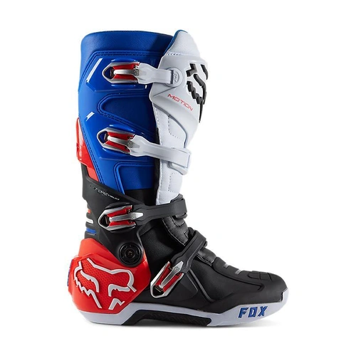 Fox Motion Unity LE Boot - White/Blue/Red - 8 - SKU:FO304115748