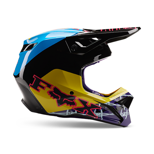Fox V1 Barbed Wire SE Helmet - Black/Blue