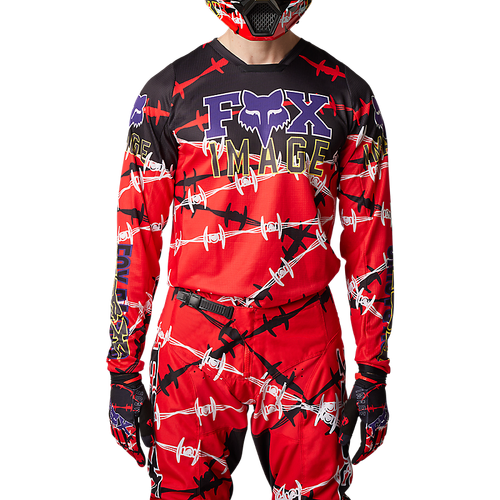 Fox 180 Barbed Wire SE Jersey - Fluro Red