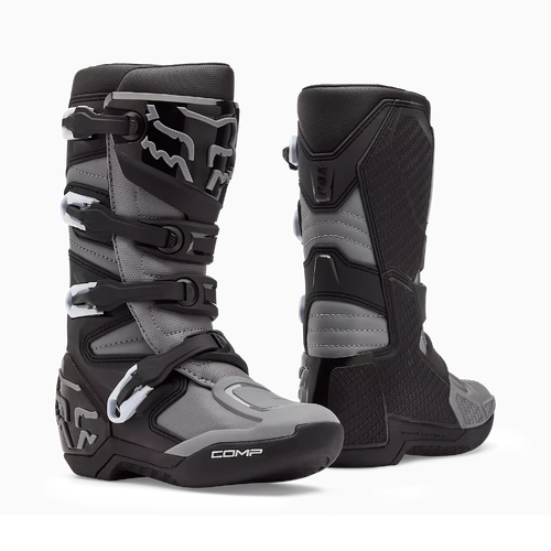 Fox 2026 Youth Comp Core MX Boots - Black/Grey