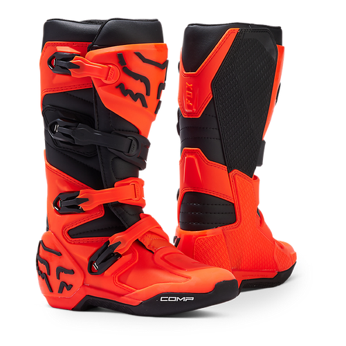 Fox Youth Comp Boot - Fluro Orange