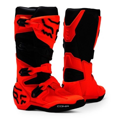 Fox Youth Comp Boot - Flo Orange - 1 - SKU:FO304718241