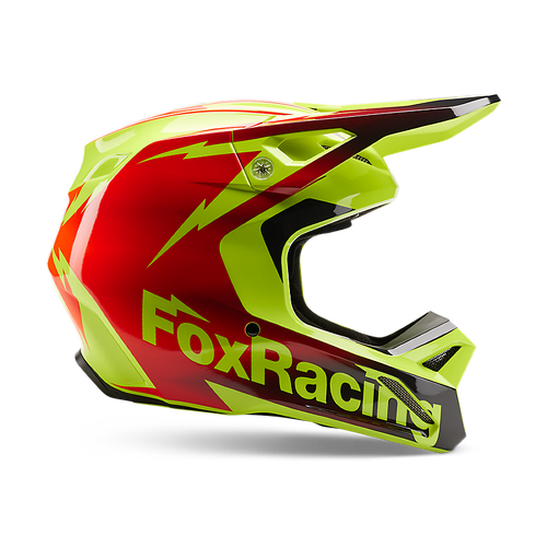 Fox Youth V1 Statk Helmet - Red/Yellow