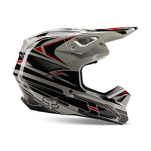 Fox Youth V1 Goat Strafer Helmet - Black - L - SKU:FO30485001L