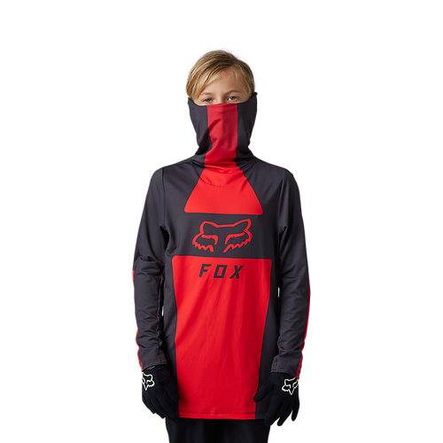 Fox Youth Ranger Drive Krux Jersey - Fluro Red