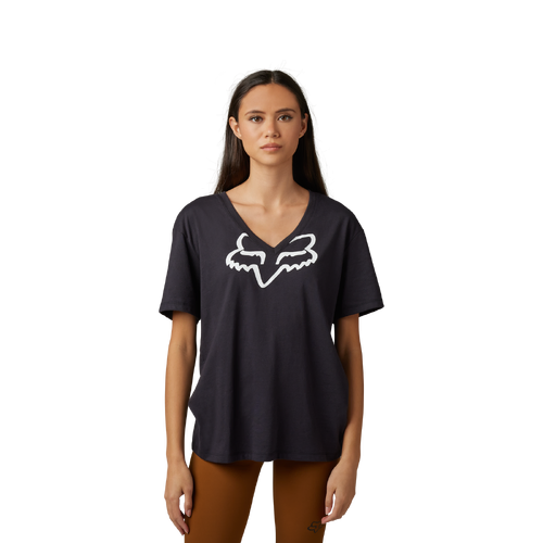 Fox Boundary Womens Top Short Sleeve - Black