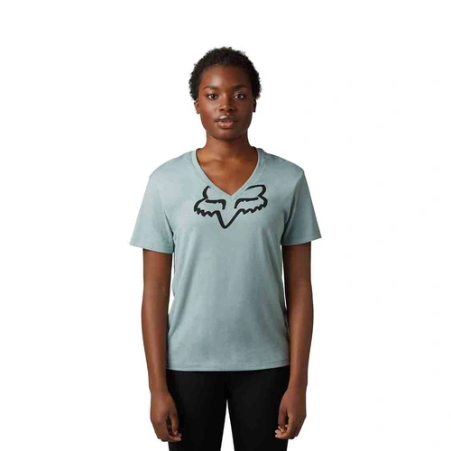 Fox Boundary Womens Top Short Sleeve - Gunmetal