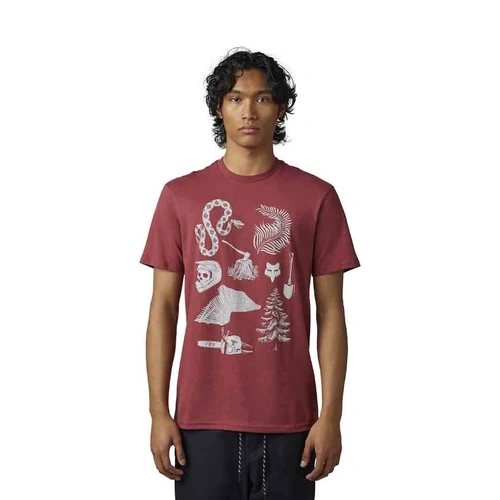 Fox Track Beast SS Premium Tee - Scarlet