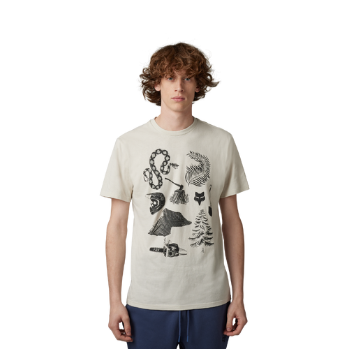 Fox Track Beast SS Premium Tee - Vintage White