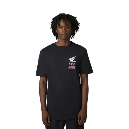 Fox X Honda SS Tee - Black - L - SKU:FO30526001L