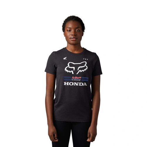 Fox X Honda Womens Tee Short Sleeve - Black
