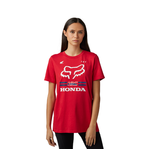 Fox X Honda Womens Tee Short Sleeve - Flame Red